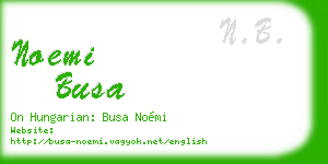 noemi busa business card