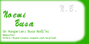 noemi busa business card